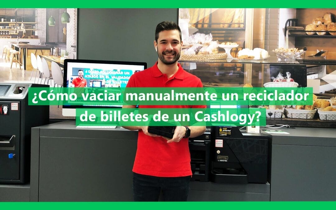 Como vaciar manualmente un reciclador de billestes en un cashlogy